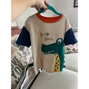 Next boys' T-shirt with a cartoon crocodile "Snap Snap" boys 4-5